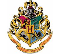 Décoration murale - Blason en carton Poudlard - 61x52 cm - Licence officielle Harry Potter - Multicolore