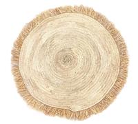 Décoration Murale Boho Rotin Beige Fer 115cm Marocaine Artisanat Salon