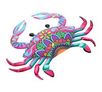 Décoration Murale Crabe en Fer, Applique Murale Artisanale | Finition Soignée, Détails Précis, Usage Jardin et Intérieur, Objet Décoratif à Suspendre, Prop Photo