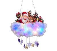 Décoration murale de Noël avec éclairage 2D en acrylique coloré | Présentoir mural lumineux de Noël pour appartement, dortoir d'étudiant, chambre à coucher, salon, salle de jeux, maison B A