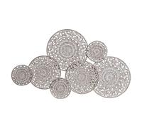 Décoration murale DKD Home Decor Bois de manguier Cercles tropicaux (108 x 3,5 x 64 cm)