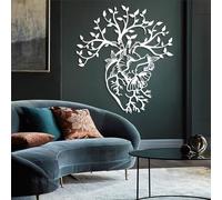 Décoration Murale en métal - Arbre à cœurs anatomiques - Décoration Murale en métal - Décoration pour Cabinet médical - Cadeau pour Chirurgien Cardiaque - Cadeau pour cardiologue