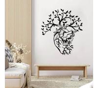 Décoration Murale en métal - Arbre à cœurs anatomiques - Décoration Murale en métal - Décoration pour Cabinet médical - Cadeau pour Chirurgien Cardiaque - Cadeau pour cardiologue