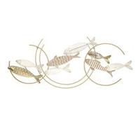 Décoration murale Mauro Ferretti Fishy Move Multicolore 142,9x5x61,6 cm