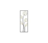 Décoration Murale Encadrée Métal Design Feuilles Luxyb Multicolore 31x90 cm