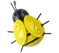 Décoration Murale Extérieure Abeille en Fer, Effet 3d, à Suspendre | Ornement Artisanal pour Jardin, Tables Extérieures, Style Réaliste et Charmant, Métal Travaillé