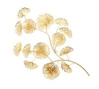 Décoration Murale Fleur en Métal doré/ Dimensions : 54 x 35 x 2,2 cm
