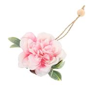 Décoration Murale Fleur Rose en Tissu et Bois pour Jardin | Ornement Moderne et Simple, Installation Facile, pour Clôture, Vitrine, Salle à Manger