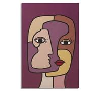 FACES IMPRIMÉES PEINTES NOUVEAU -A-