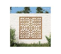 vidaXL Décoration murale jardin 824478 55x55 cm acier corten design mauresque Marron G