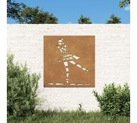 Décoration murale jardin 55x55 cm motif de danseuse de ballet vidaXL
