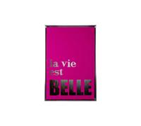 Décoration murale la vie est belle Present Time Medium Rose 40x3,2 cm