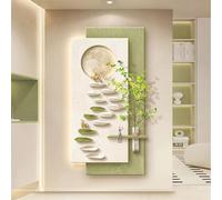 Décoration murale LED 3D avec lumière, décoration murale en grès avec télécommande, panneau décoratif moderne, alimentation électrique 3D pour maison, restaurant, hôtel