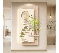 Décoration murale LED 3D avec lumière, décoration murale en grès avec télécommande, panneau décoratif moderne, alimentation électrique 3D pour maison, restaurant, hôtel