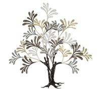 Tableau décoratif murale arbre en métal multicolore 97,2x8,9x100,3 cm