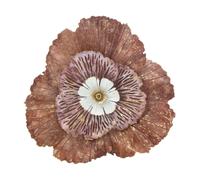 Panneau Décoratif Fleur 3d En Métal Multicolore 73,5x11x72 Cm