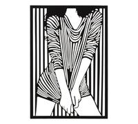 Décoration murale Mauro Ferretti Fashionable Noir 40x1,3x60 cm