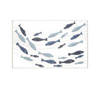 Mauro Ferretti – Panneau mural Poisson Pesci – Métal multicolore 96,5 x 1,5 x 61 cm