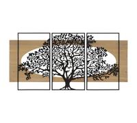 Décoration murale Mauro Ferretti Tree Ferro (x3) Noir 176x2x90 cm
