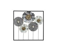 Décoration Murale Métal "Tournesol" 50cm Noir