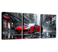 Décoration murale moderne pour garçons, sur le thème de la voiture