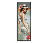 Tableau Peinture Elegant I 52x152cm Multicolore