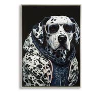 Décoration murale peinture sur toile avec cadre Mauro Ferretti Laccato Trap Multicolore 53x3x73 cm