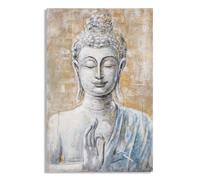 Décoration murale peinture sur toile lumière Mauro Ferretti Buddha Multicolore 80x3x120 cm