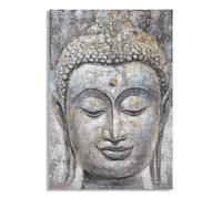 Décoration murale peinture sur toile Mauro Ferretti Face Buddha Multicolore 80x3x120 cm
