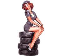 Décoration murale - Pin'Up - Métal - Noir - 59 x 26 cm - A suspendre