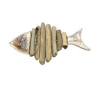 Décoration murale Poisson Bois Flotté - Dimension : 30 x 20 cm