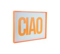 Décoration murale Present Time Ciao Orange 41x31x3 cm