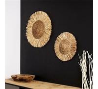 Decoration Murale Ronde - HOME DECO FACTORY - Beige - 37 cm