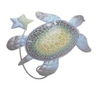 Décoration Murale Tortue en Métal Fer, Art Mural pour Jardin | Forme Tortue Vive et Simple, Usage Décoratif Polyvalent, Installation Murale Facile, pour Pelouse et Extérieur