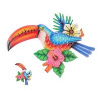 Décoration Murale Toucan en Métal Fer, Pièce Décorative pour Maison | Art Mural Oiseau, Léger, Style Vif et Adorable, pour Chambre et Jardin