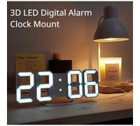 Décoration numérique pour chambre à coucher, montres de bureau, horloge murale Led, alarme de salon, maison moderne et décoration, décor de Table électronique Black red