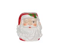 Décoration Père Noël Originale en Résine avec Ouverture Pot à Biscuits | Statue Clin d'œil pour Table Cuisine Maison Cadeau Fête Fin d'Année Rangement Bonbons Sucreries Pratique et Esthétique