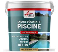 Décoration piscine enduit de cuvelage finition béton ciré ARCACIM DECO Barbadine - Clair kit de 8 m²
