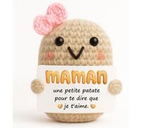 Décoration positive pour maman - Fabriquée à la main avec un petit porte-bonheur