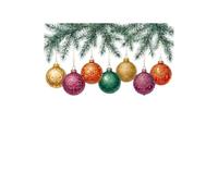 Décoration pour statique Flocon Neige pour colle 30x40cm Décoration | Design festif branches pin, flocons neige, ornaments colorés, ambiance joyeuse instantanée, pour facile à poser(StyleE)