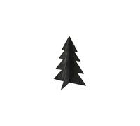 Décoration sapin de noël en métal coloris noir 2 tailles