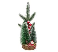 Décoration Sapin Lumineux LED Père Noël 25cm Vert