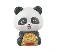 Décoration solaire en forme de panda qui hoche la tête | Figurine lumineuse pour tableau de bord avec mouvement oscillant pour voiture, maison, bureau | Joli panda porte-bonheur | Matériau ABS (A)