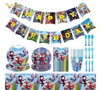 Decoration Spiderman Anniversaire FONGWAN Ensemble de Ballons Helium Enfant Fête Fournitures Décor - Bleu Bleu G