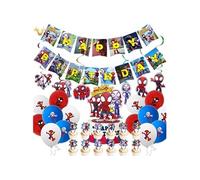 Decoration Spiderman Anniversaire FONGWAN Ensemble de Ballons Helium Enfant Fête Fournitures Décor - Rouge Rouge G