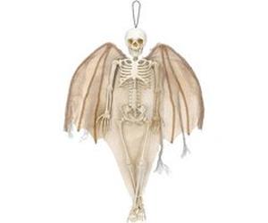 décoration squelette ange à suspendre 40cm - boland 73202 Gris G