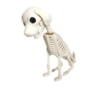 Décoration Squelette De Chien Miniature Éducative Effrayante Et Terrifiante | Décoration de Chien-Squelette Assis Pour Fête Cimetière Maison Hantée Chevet Café Ados Adultes Collectionneurs