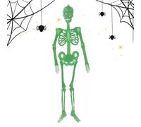 Décoration Squelette Halloween 1,52 m Os de Crâne Effrayants Lumineux