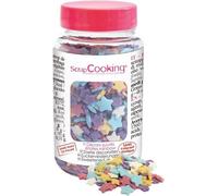 Décoration sucrée en forme d'étoile arc-en-ciel, 55 g