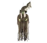 Boland Décoration à suspendre Sorcière maléfique 190 cm 72002 Noir et vert